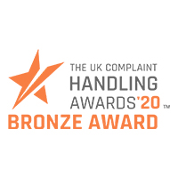The logo for the uk complaint handling handling awards.