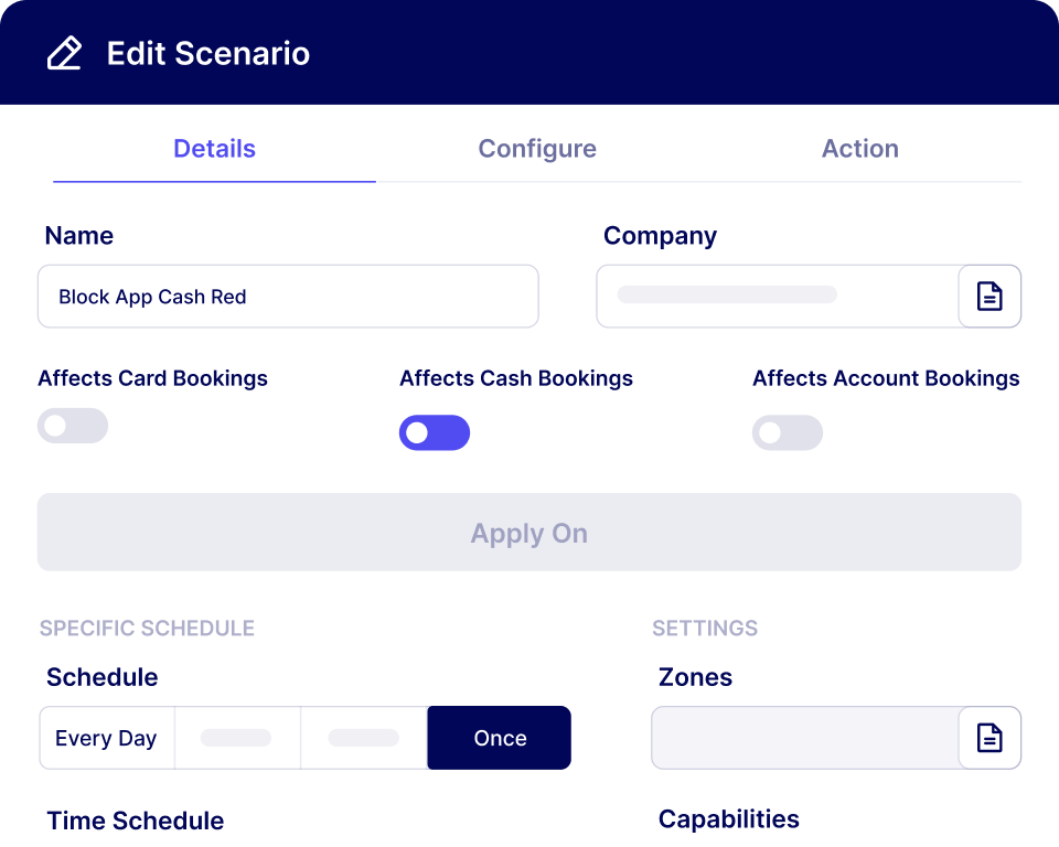 Edit Scenario
