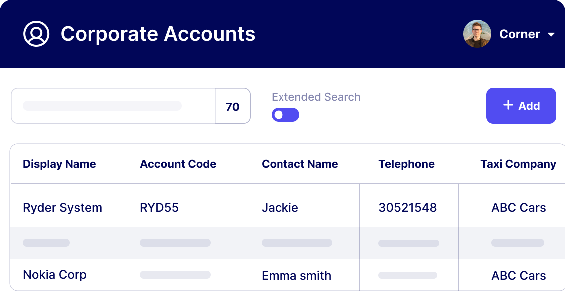 Corporate Accounts