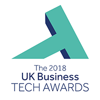 The uk business tech awards logo.