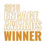 the words engage awards winner.