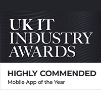 The uk it industry awards logo.