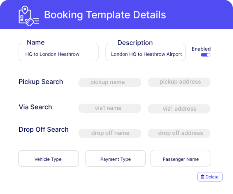 Booking Template